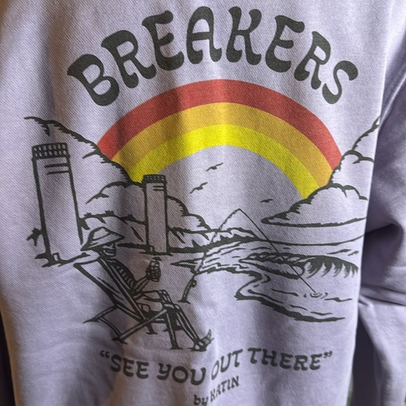 Breakers Surf Shop Katin Crew Neck Sweatshirt Dusty Purple SZ Small - Picture 6 of 10